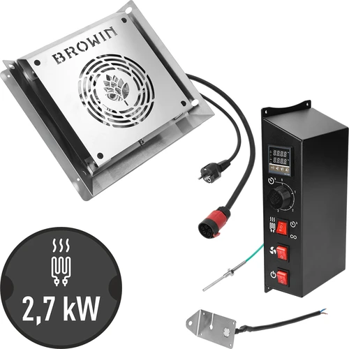Sada modulů s digitálním termostatem - dragON 2,7 kW, pro zahradní udírny