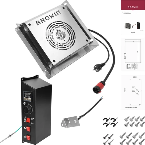 Sada modulů s digitálním termostatem - dragON 2,7 kW, pro zahradní udírny - 2