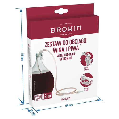 Sada na stáčení vína s držákem a svorkou - 7
