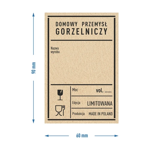 Samolepicí etikety 60x90 mm na lahve, vodku, 3 vzory 20 ks. - 7