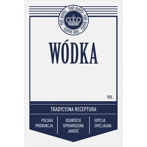 Samolepicí etikety 60x90 mm na lahve, vodku, 3 vzory 20 ks. - 5