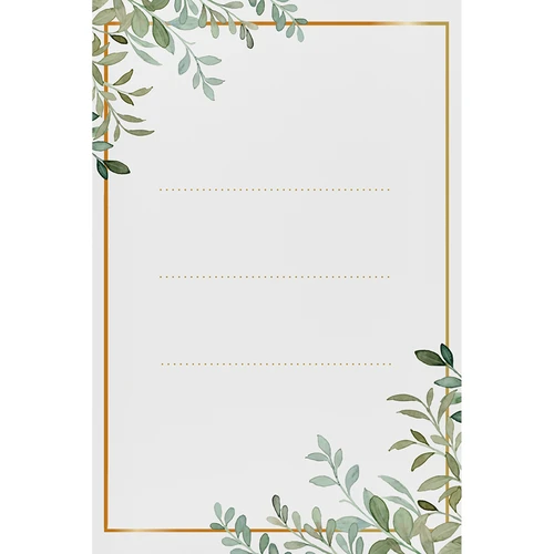 Samolepicí štítky 60 x 90 mm na lahve, sklenice, dárky s květinovým vzorem - 20 ks.