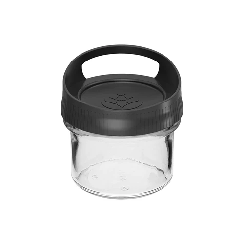 Skleněná nádoba 235 ml, s víčkem k zavěšení