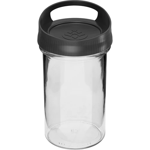 Skleněná nádoba 545 ml, s víčkem k zavěšení