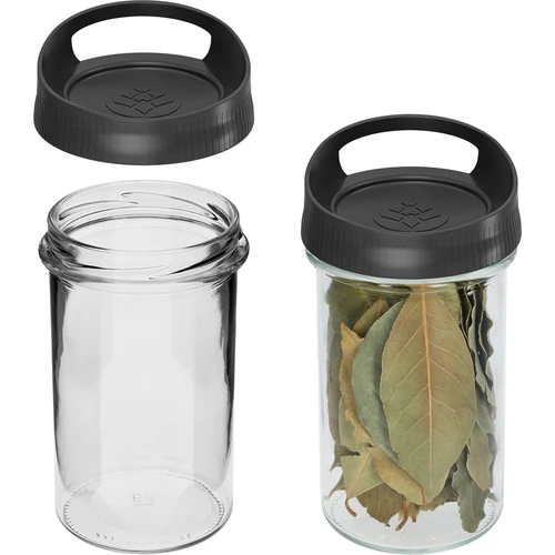 Skleněná nádoba 545 ml, s víčkem k zavěšení - 2