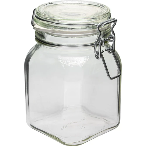 Sklenice Comfort 750 ml čtvercová, hermeticky uzavíratelná
