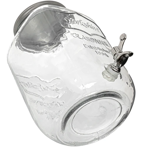Sklenice na limonádu, s kohoutkem - skleněná, 4 L - 3