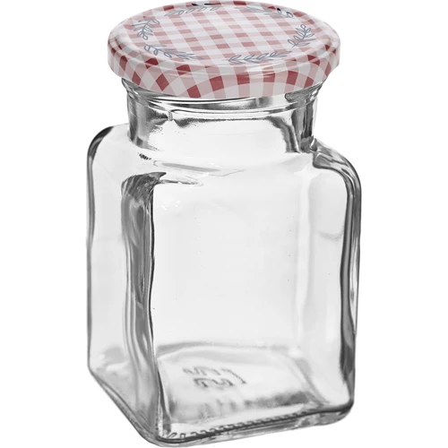 Sklenice TO 150 ml Čtyři rohy fi 53 víčko - 6 ks. - 3