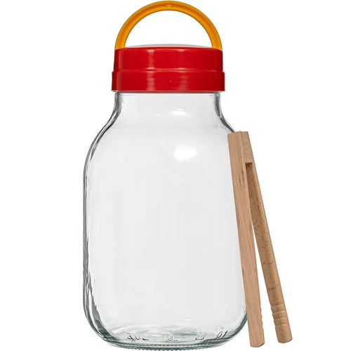 Sklenice TO 3 L s plastovým víčkem + kleště fi 100