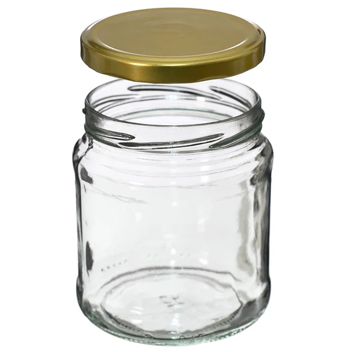 Sklenice TO 500 ml se zlatým víčkem fi82/6 - 6 ks - 2