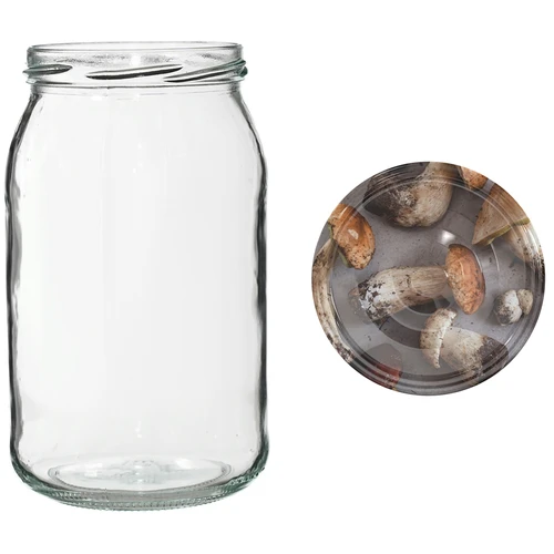 Sklenice TO 900 ml s barevným víčkem fi82/6 - 6 ks. - 6