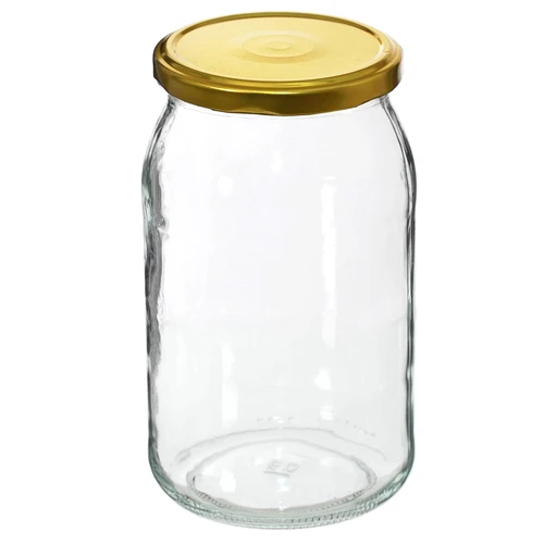 Sklenice TO 900 ml s víčkem zlatým fi 82/6 - 6 ks. - 3