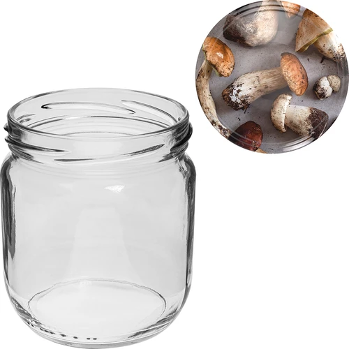 Sklenice TO Gurken 425 ml s barevným víčkem fi 82/6 - 6 ks - 8