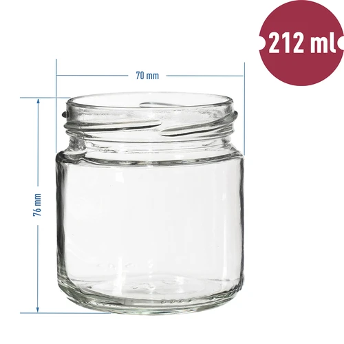Sklenice twist-off 212 ml, fi 66 - 12 ks. - 7