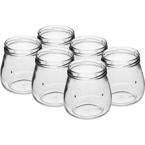 Sklenice twist-off 500ml "Obrácená Amfora" s černým víčkem fi 82/6, 6 kusů - 3