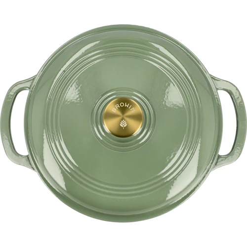 Smaltovaný litinový hrnec - šalvějový, 5,8L - 3