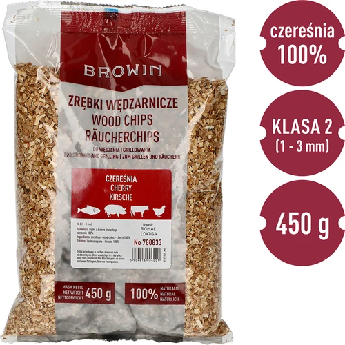 Štěpka na uzení (100 % třešeň) třída 2 – 450 g × 5 - 3