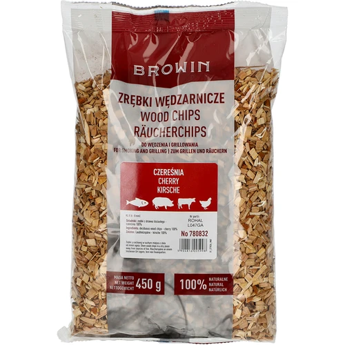 Štěpky na uzení a grilování, třešeň, 450 g, tř. 8
