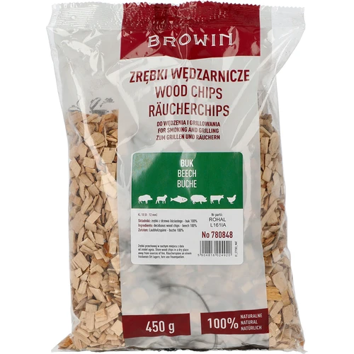 Štěpky na uzení/grilování, buk, 450 g, třída 10