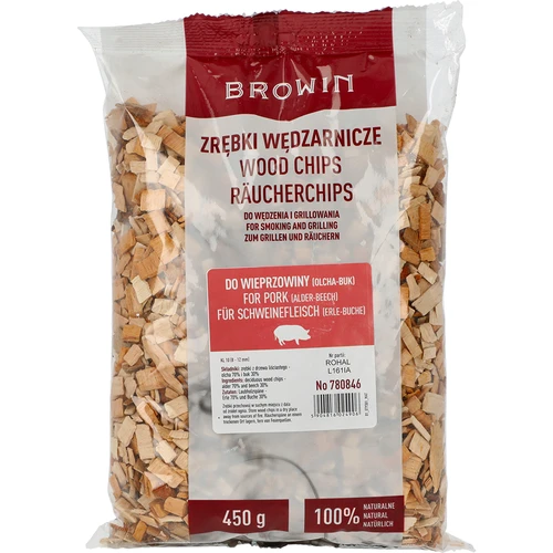 Udicí/grilovací štěpky na vepřové – mix (70 % olše, 30 % buku), 450 g, třída 10