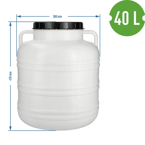 Sud na kvašení 40L - bílý, úchyty - 8