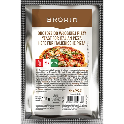 Sušené droždí na italskou pizzu - 100 g
