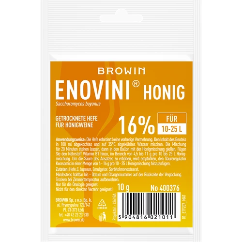 Sušené kvasnice pro medoviny Enovini Med 10g