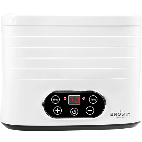 Sušička na houby, ovoce, zeleninu a bylinky s regulací teploty, 240W, bílá