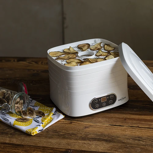 Sušička na houby, ovoce, zeleninu a bylinky s regulací teploty, 240W, bílá - 16