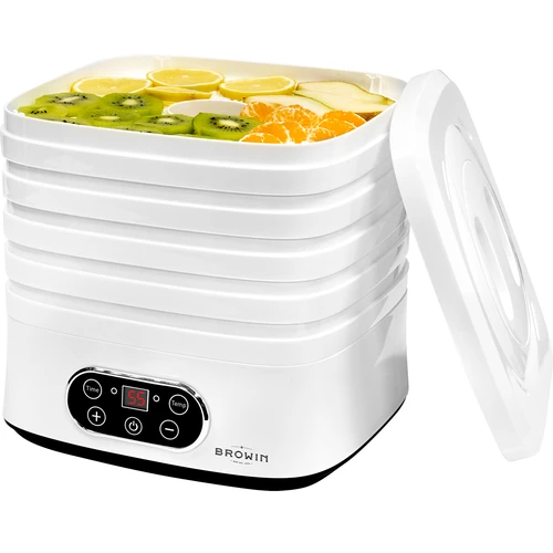 Sušička na houby, ovoce, zeleninu a bylinky s regulací teploty, 240W, bílá - 8