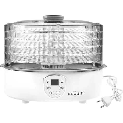 Sušička na houby, ovoce, zeleninu a bylinky s regulací teploty, 240W, průhledná - 3