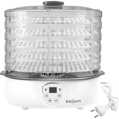 Sušička na houby, ovoce, zeleninu a bylinky s regulací teploty, 240W, průhledná - 4
