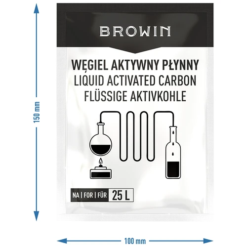 Tekuté aktivní uhlí na 25 L, 140 g - 3
