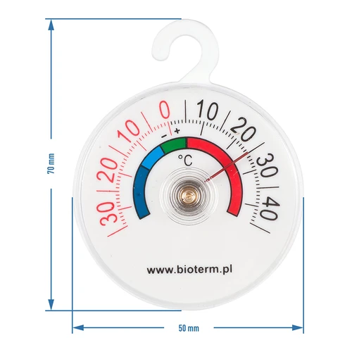 Teploměr do ledniček a mrazniček (-35°C do +45°C) Ø 5cm - 2