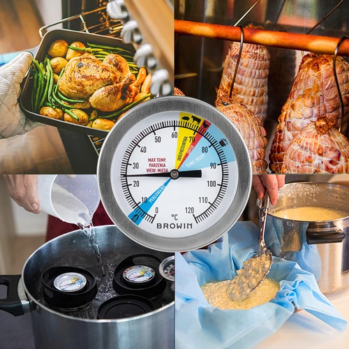 Teploměr do šunkovaru 0,8 kg (0°C do +120°C) 9,0cm - 6