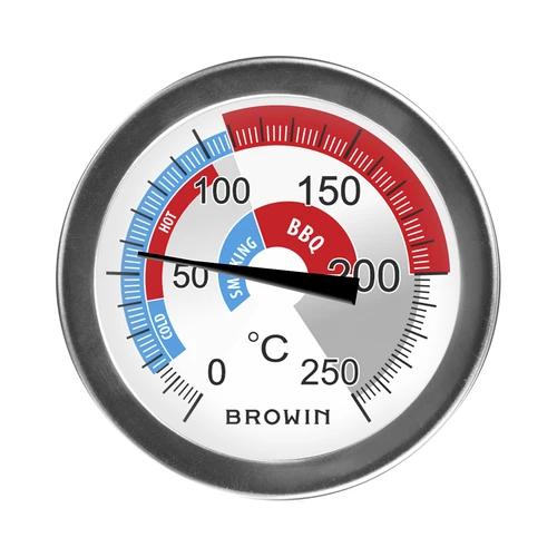 Teploměr do udírny a BBQ (0°C do +250°C) 5,7cm - 2