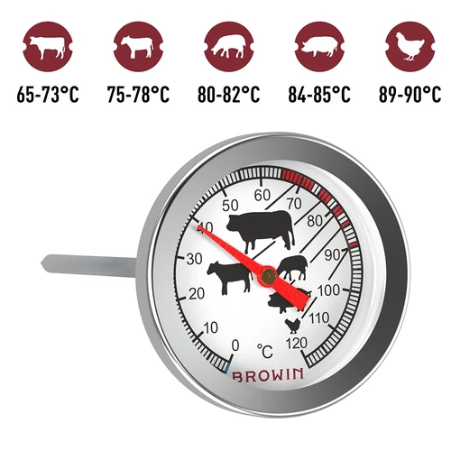 Teploměr na pečení masa (0°C do +120°C) 12,5cm - 9
