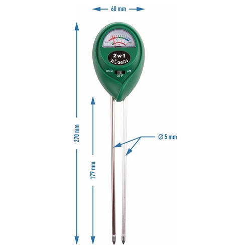 Tester půdy 2v1 - pH, vlhkost - 4