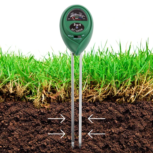 Tester substrátu 3v1 - pH, vlhkost, oslunění - 7