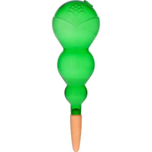 Trojitá zavlažovací koule (tříkomorová), průhledná zelená s keramickou nožkou, 600ml