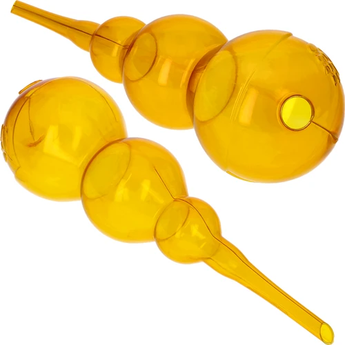 Trojitá zavlažovací koule (tříkomorová), průhledná žlutá, 600 ml - 2
