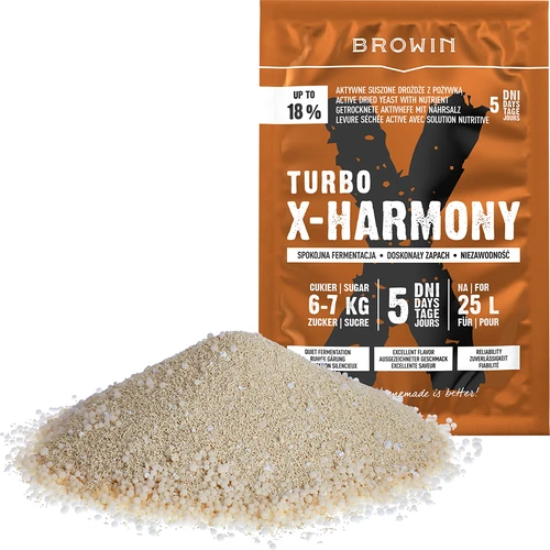 Turbo kvasnice X-Harmony 18%, 25 L, 138 g - 3