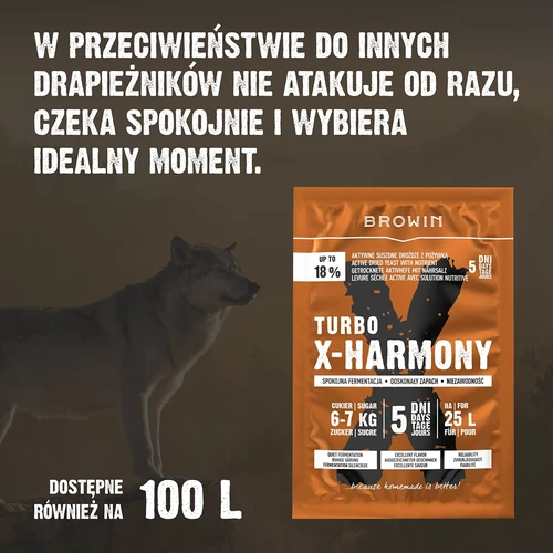 Turbo kvasnice X-Harmony 18%, 25 L, 138 g - 7