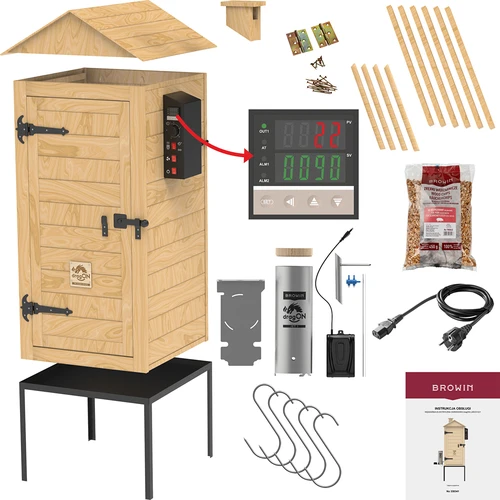Udírna 200 L dragON Larch E21 - z modřínu, s elektrickým topným modulem a ovladačem