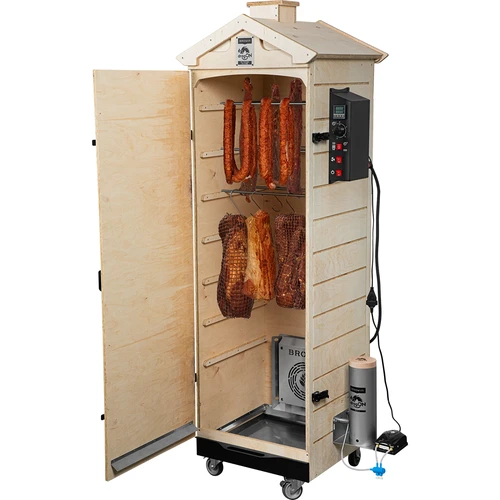 Udírna dragON PLYWOOD NATURE – bezrámová, modulární, s digitální řídicí jednotkou, 320 l - 4