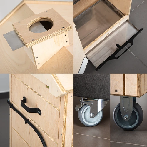 Udírna dragON PLYWOOD NATURE – bezrámová, modulární, s digitální řídicí jednotkou, 320 l - 6