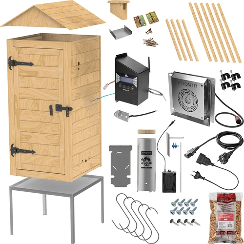 Udírna s Wi‑Fi, 200 L – dragON WOOD 100IQ s elektrickým topným modulem a řídicí jednotkou - 3