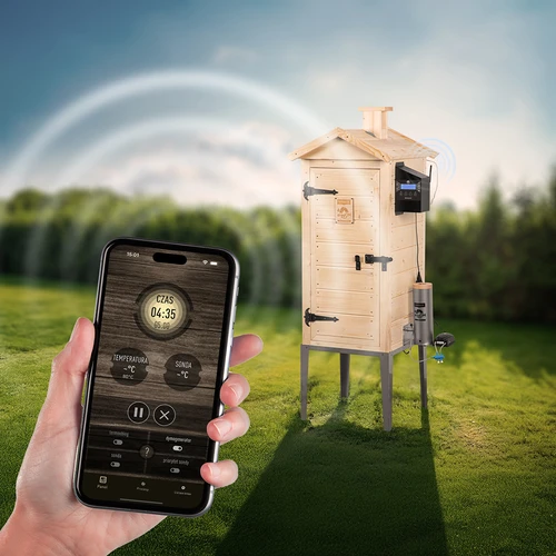 Udírna s Wi‑Fi, 200 L – dragON WOOD 100IQ s elektrickým topným modulem a řídicí jednotkou - 7