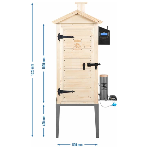 Udírna s Wi‑Fi, 200 L – dragON WOOD 100IQ s elektrickým topným modulem a řídicí jednotkou - 13