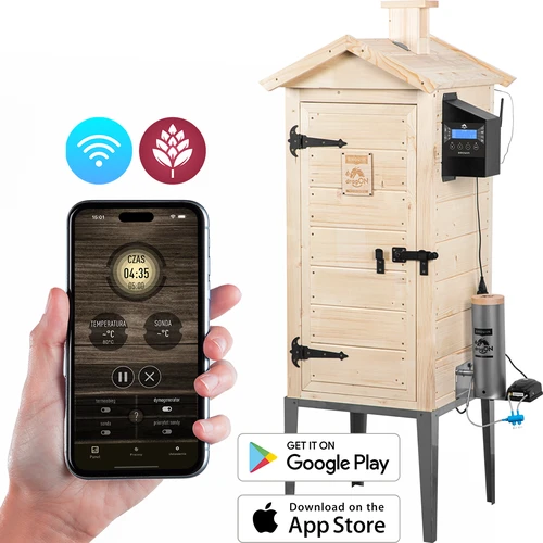 Udírna s Wi‑Fi, 200 L – dragON WOOD 100IQ s elektrickým topným modulem a řídicí jednotkou